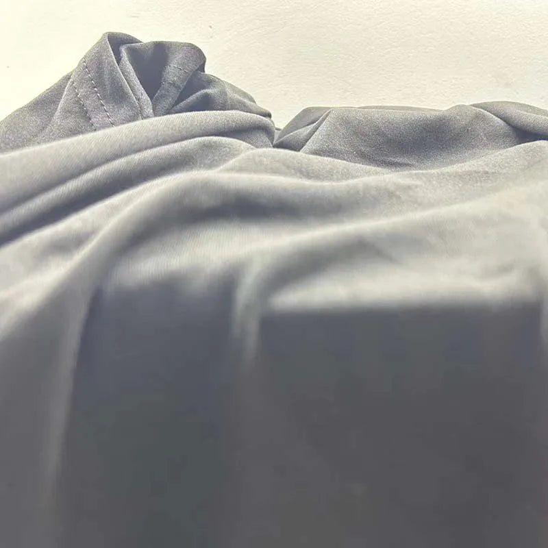 Women’s Jujutsu Kaisen Satoru Gojo T-shirt. Black & white O-neck, short sleeves, anime print, perfect for casual summer streetwear.