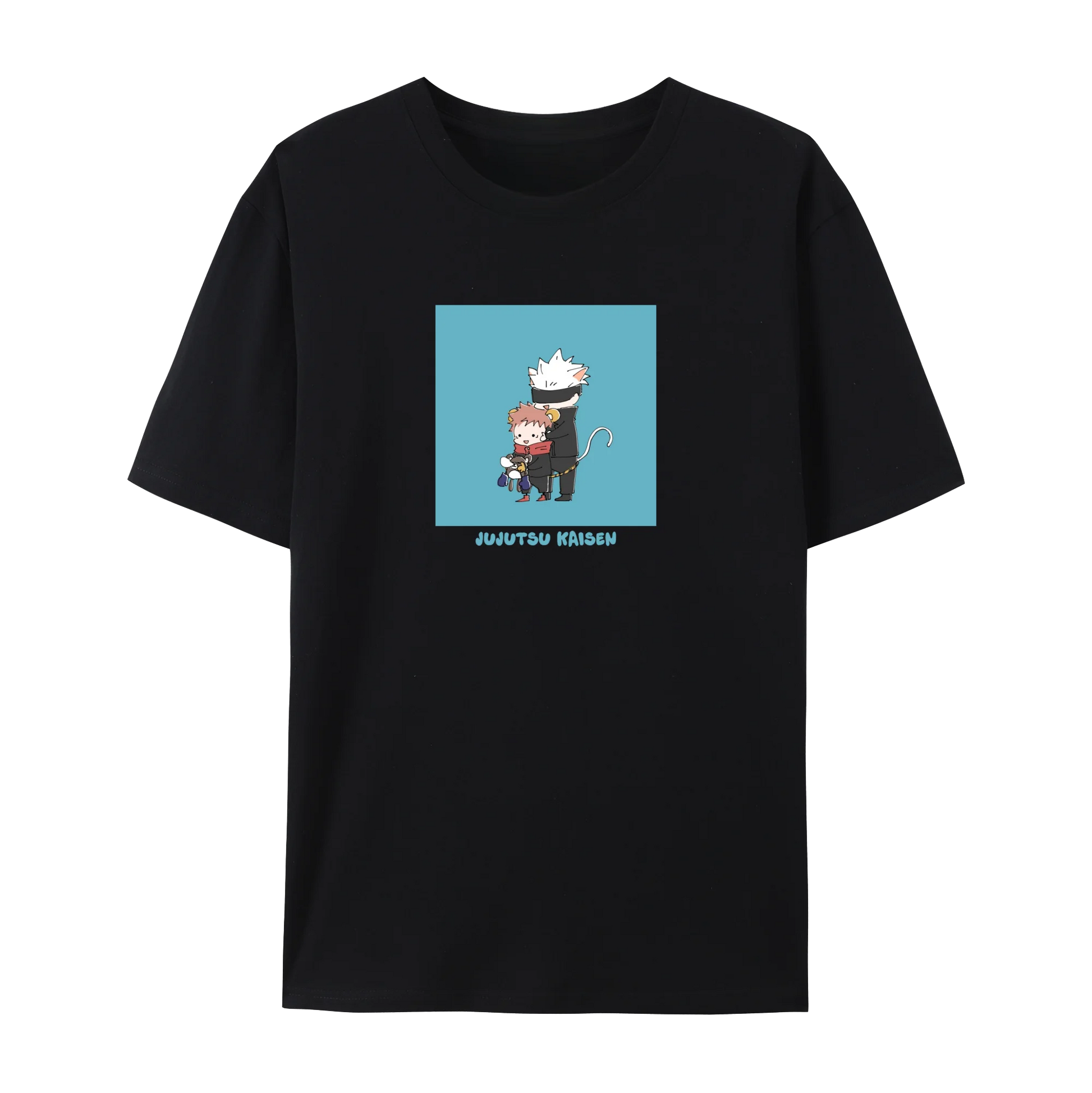 Jujutsu Anime Kaisen JJK's Characters Graphic Cotton T-Shirt,Japanese Anime Unisex Short Sleeve Crewneck Shirt