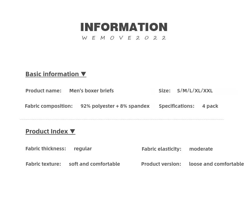 1/5pcs Men's Underwear, Breathable Comfy Quick Drying Stretchy Boxer Trunks, Sexy Underpants, Men's Trendy Boxer Panties