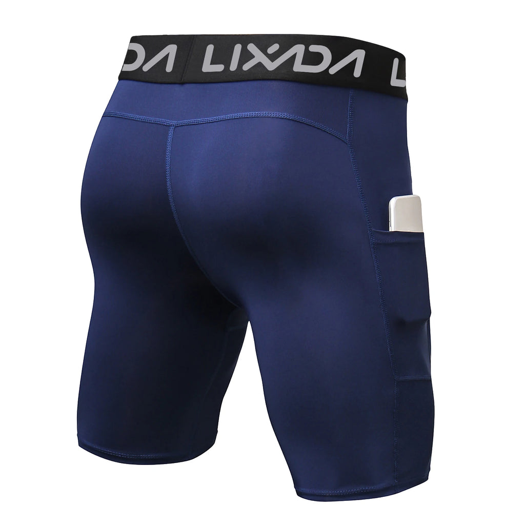 Lixada 3 Pack Men Sports Shorts Active Workout Underwear with Pocket