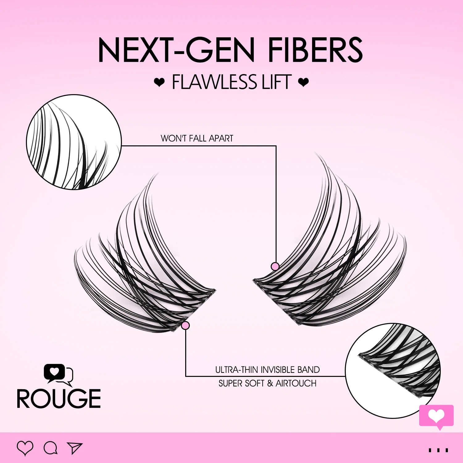 WOSHEER Lash Clusters Kit Wispy Natural Cluster Eyelash Extension Kit DIY Lash Extension Kit 8-14MM Eyelash Clusters  Individual