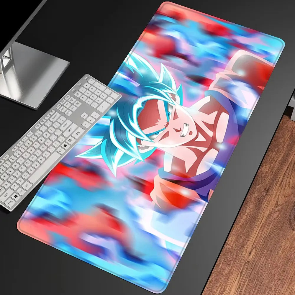 MINISO Anime Goku Dragon Warrior Mouse Pad Large Gaming Desk Mat Non-slip Keyboard Rug PC Laptop Office Gamer Accessories XXL