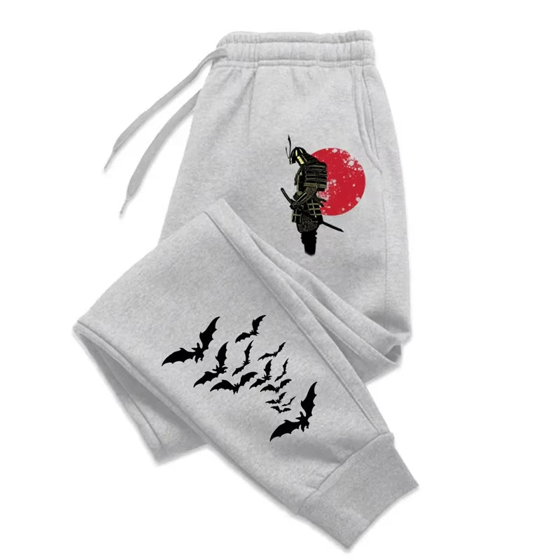 2025 Autumn/Winter Men's Anime Samurai Print Sport Joggers with Pocket S-3XL WK0062