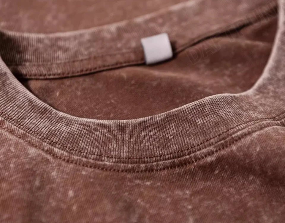 300g Heavy Men Washed Vintage Oversized T-Shirt Street Hip Hop Punk Tee women Harajuku Casual Cotton Short Sleeve Acid Wash Top