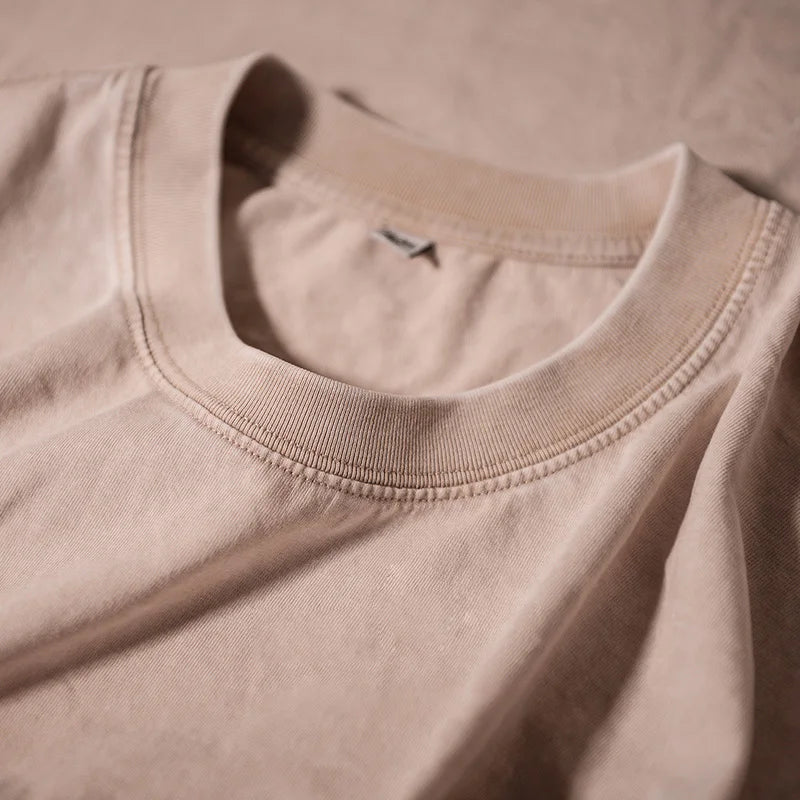 300g Heavy Men Washed Vintage Oversized T-Shirt Street Hip Hop Punk Tee women Harajuku Casual Cotton Short Sleeve Acid Wash Top