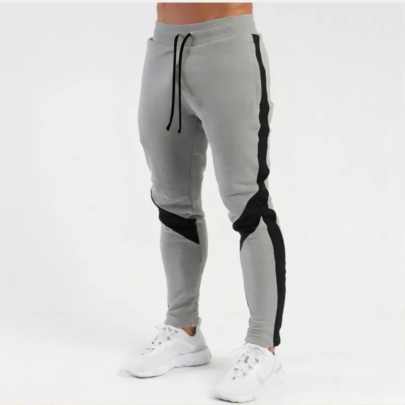 Mens Casual Pants Autumn Winter Fleece Sweatpants Men Running Jogger Sports Gym Trousers Fashion Solid Color Workout Long Pants