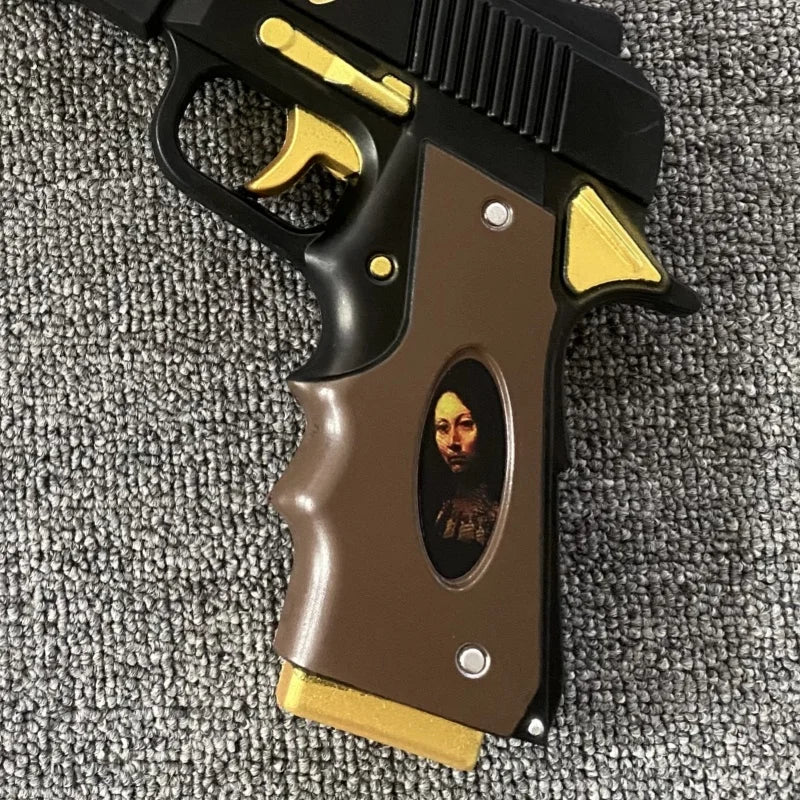 15.7in/40cm Ebony Ivory Gun Katana Devil May Cry 4 Sabre Ninja Sword Cosplay Prop Real Size Japanese Gun Katana Samurai Sword