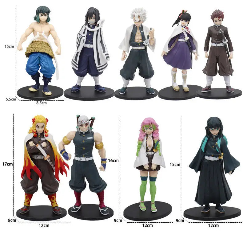 Demon Slayer doll Kamado Tanjirou Nezuko Action Figures Model Toys Zenitsu Figurine Inosuke Kimetsu No Yaiba Figura kids gift
