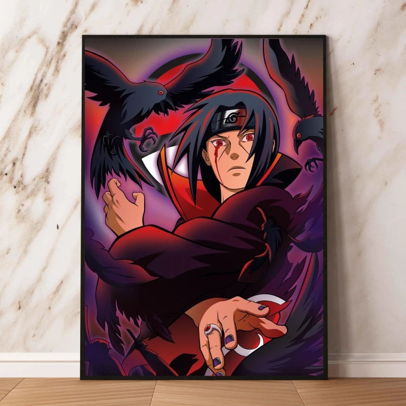 Japanese Anime Naruto Uchiha Itachi HD Poster Decorative Painting Canvas Painting Home Living Room Wall Decoration Holiday Gift