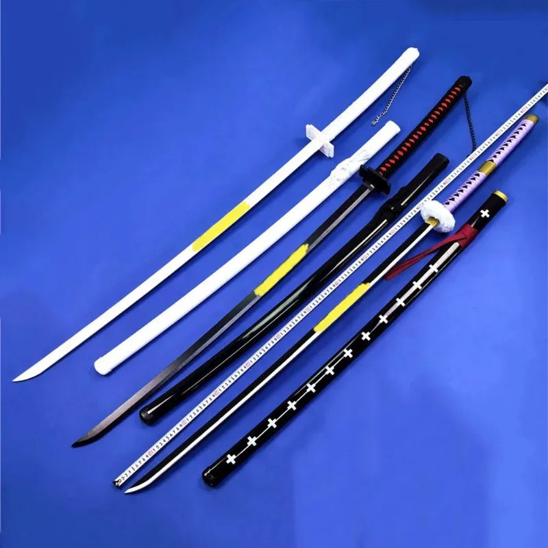 140cm Real Bleach Katana Anime Kurosaki Ichigo Cosplay Prop Large Ninja Knife Real Full Size Japanese Katana Samurai Sword Toy