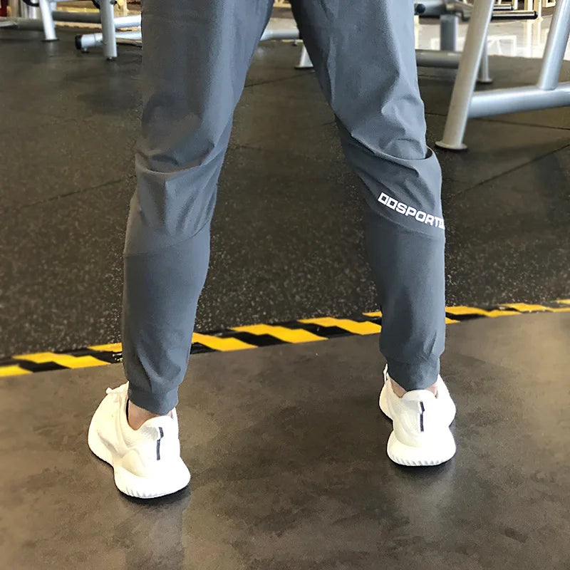 Running Sports Pants Casual Super Elastic Breathable Sweat-absorbing Quick-drying Ice Tow Pants Loose Straight Training Fitness