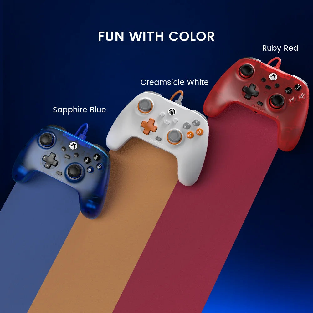 GameSir T7 Xbox Gaming Controller Wired Gamepad for Xbox Series X, Xbox Series S, Xbox One, with Hall Effect Joystick Trigger