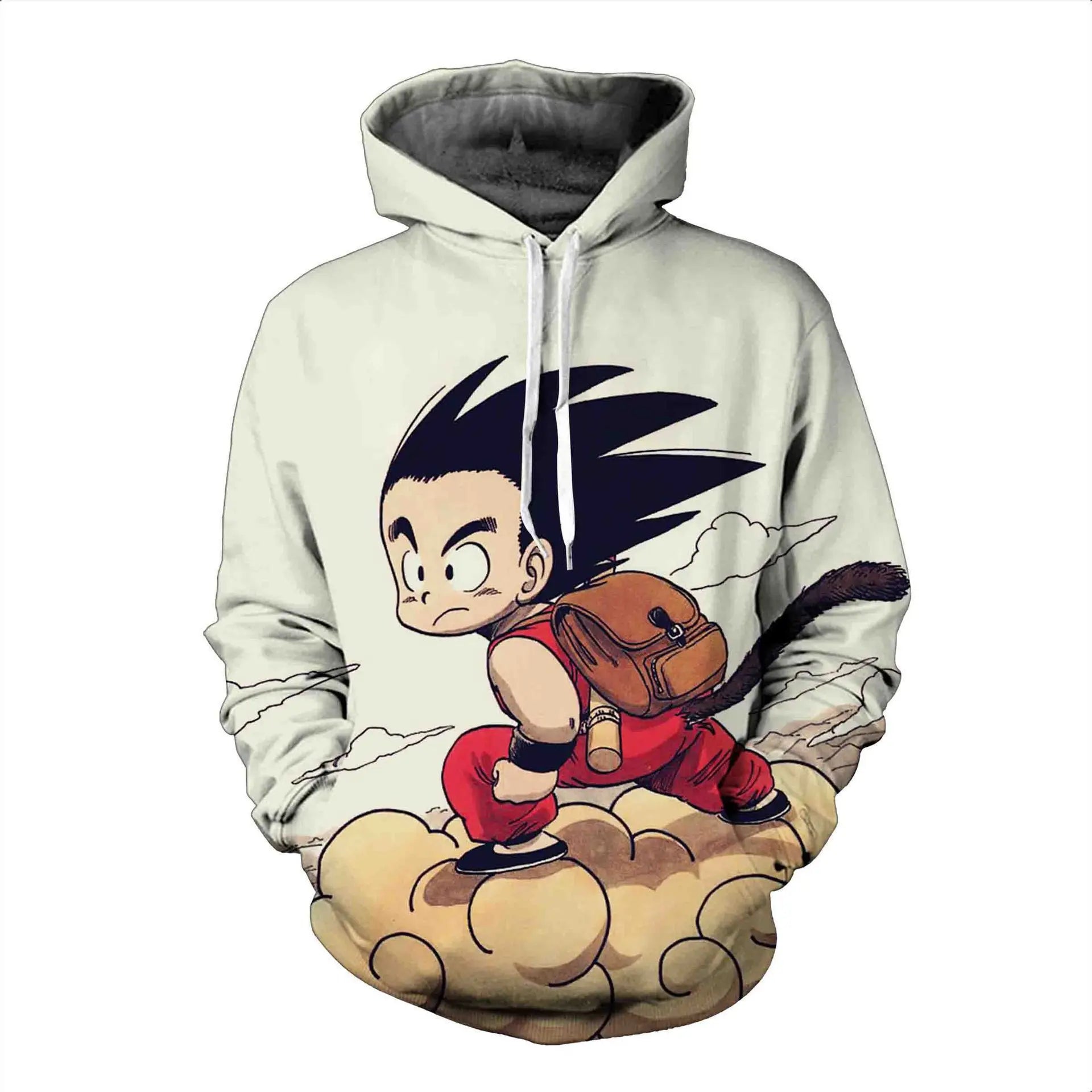 2024 3D New Anime Dragon Ball Printed Sweater Series Pullover Generation Tide Brand Hoodie Gift Pink Goku
