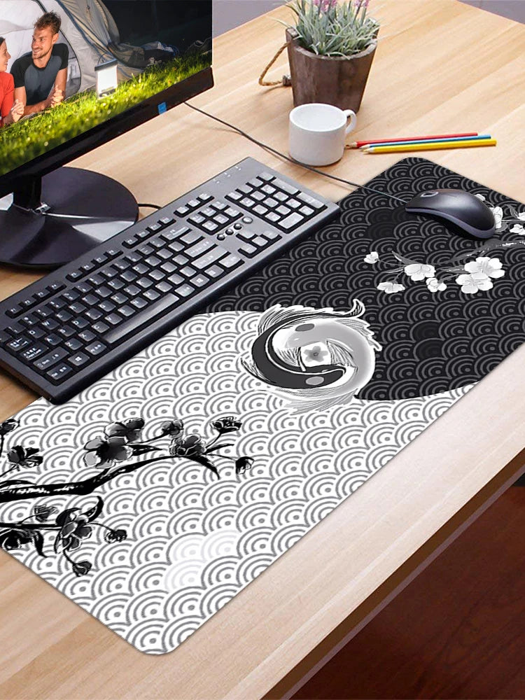 Large Gaming Mouse Pad Mouse Mat Keyboard Mat Non-Slip Rubber Base Desk Mat for Keyboard and Mouse PC Computer Game Accessories