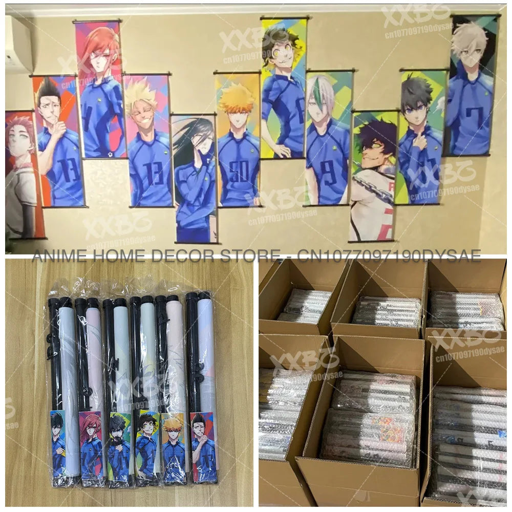 Jujutsu Kaisen Posters Gojo Satoru Canvas Scrolls Picture Panda Home Decoration Wall Artwork Fushiguro Megumi Hanging Painting