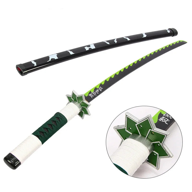 Demon Slayer Weapon Kamado Tanjirou Nichirin Blade 103cm Anime Peripheral Wood Sword Model Cosplay Weapon Katana Gifts Toys Boys