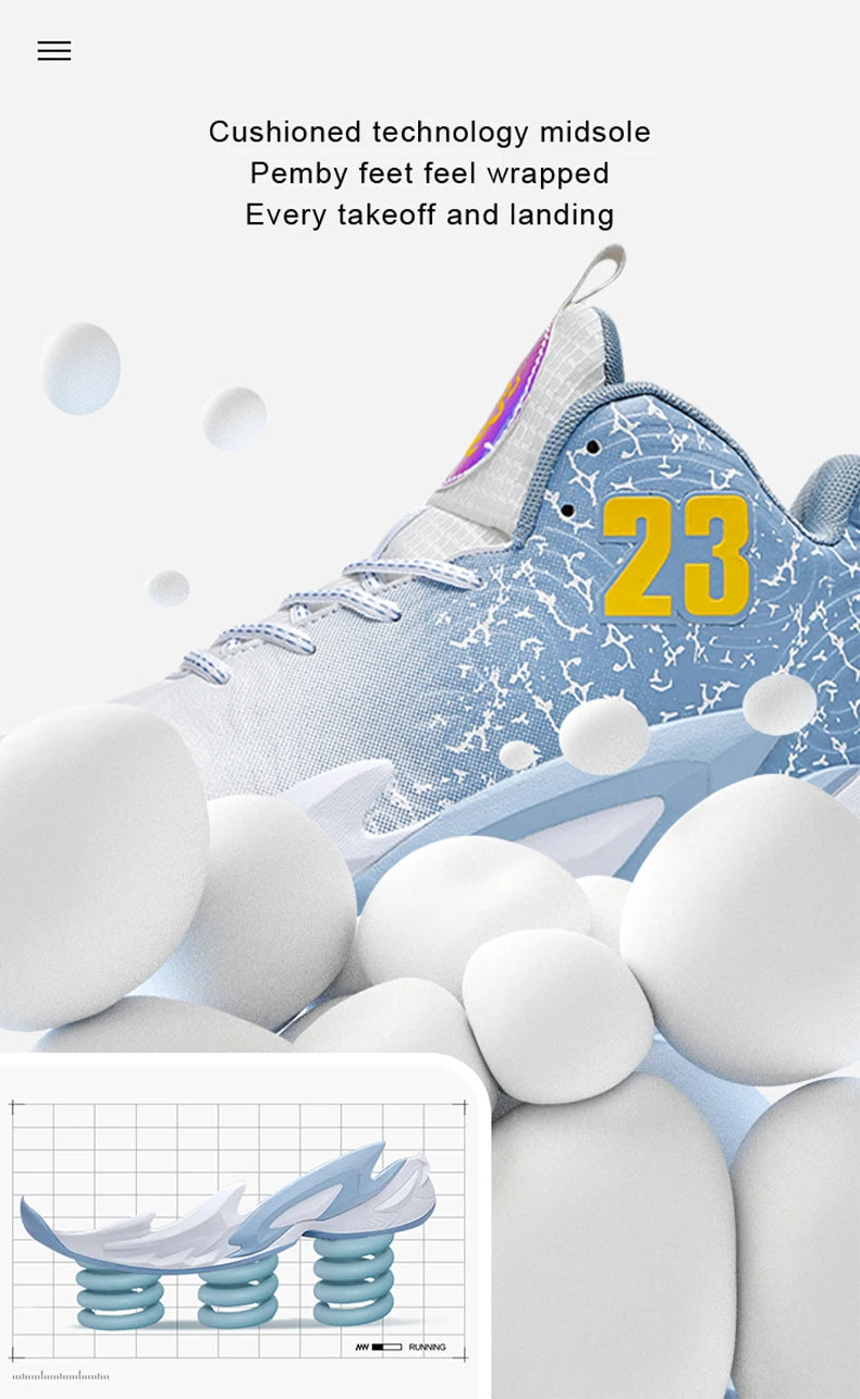 Men Basketball Shoes Breathable Men Non Slip Outdoor Fashion Unisex Sneakers