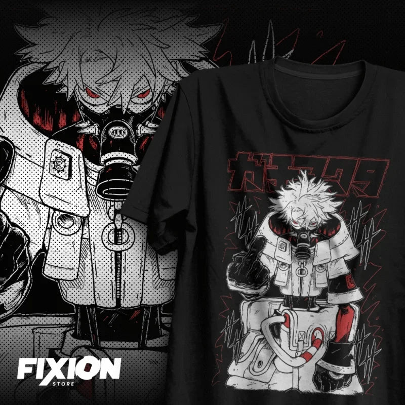 Hot Anime Gachiakuta Loose Oversized T-shirt Y2k Graphic Print T-Shirt Anime Unisex Clothing Casual Heavy Cotton Harajuku Tee