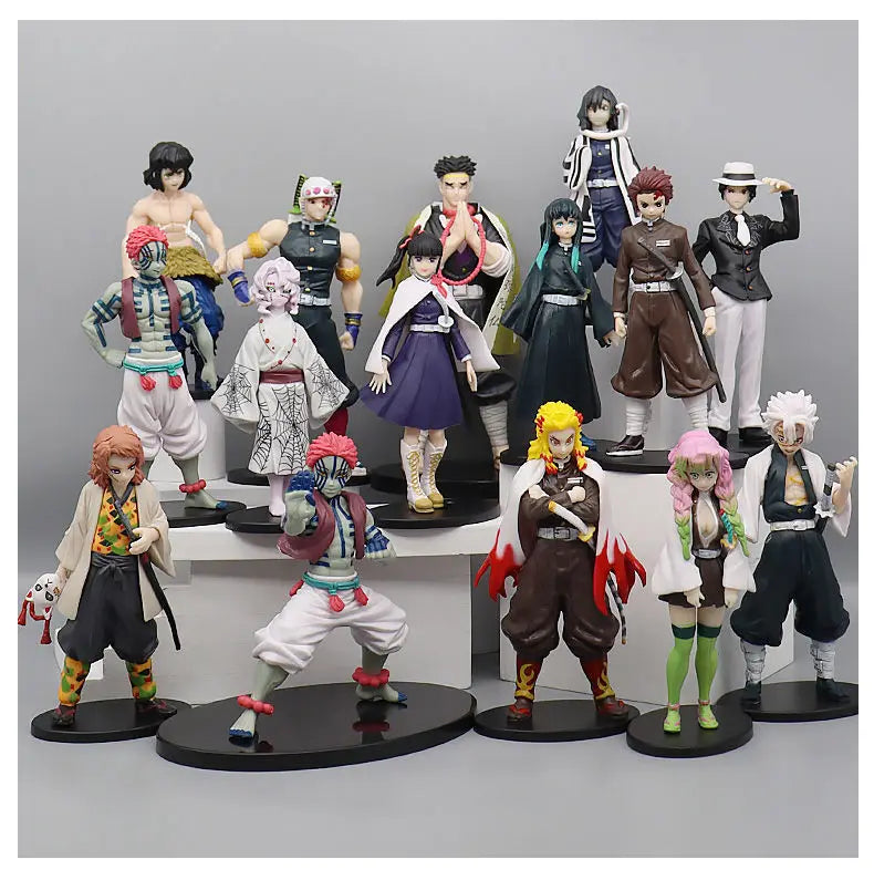 Demon Slayer doll Kamado Tanjirou Nezuko Action Figures Model Toys Zenitsu Figurine Inosuke Kimetsu No Yaiba Figura kids gift