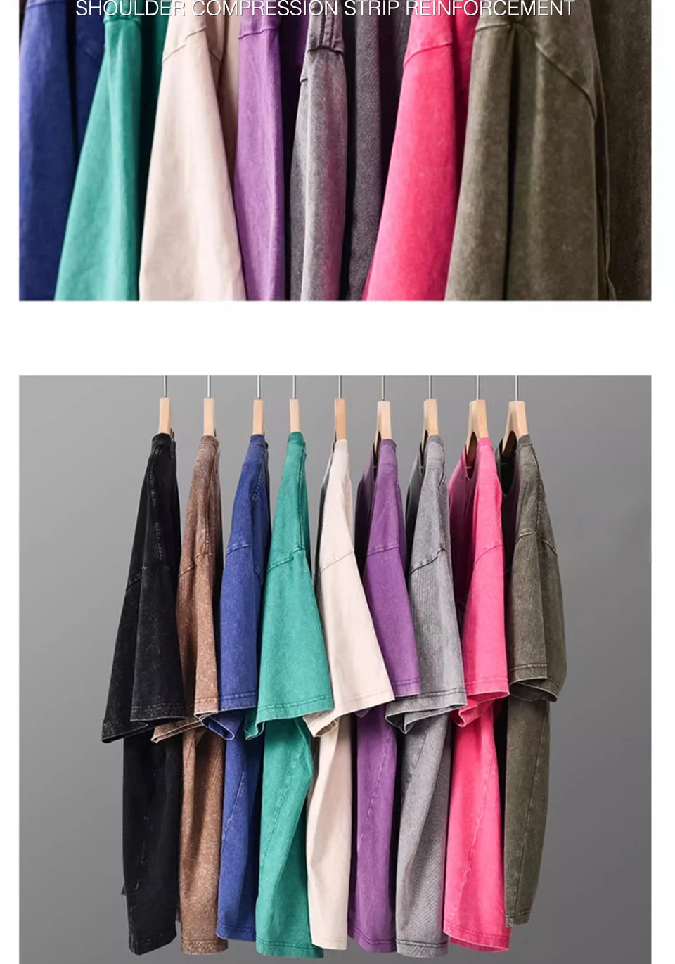 300g Heavy Men Washed Vintage Oversized T-Shirt Street Hip Hop Punk Tee women Harajuku Casual Cotton Short Sleeve Acid Wash Top