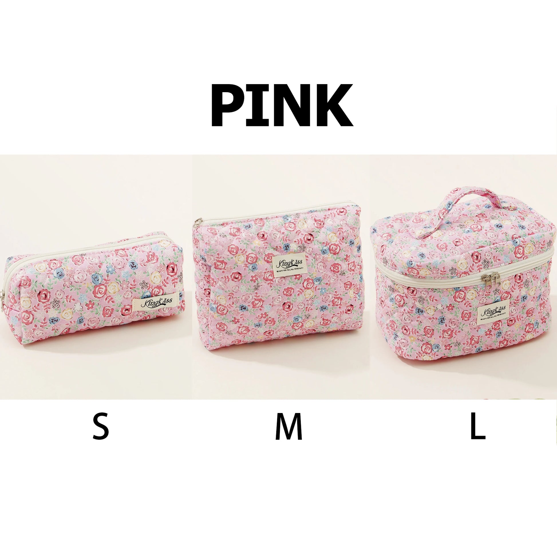 1pcs Cute Quilted Cotton Makeup Bag Women Zipper Cosmetic Organizer Cloth Handbag Box Shape Portable Toiletry Case for Girls