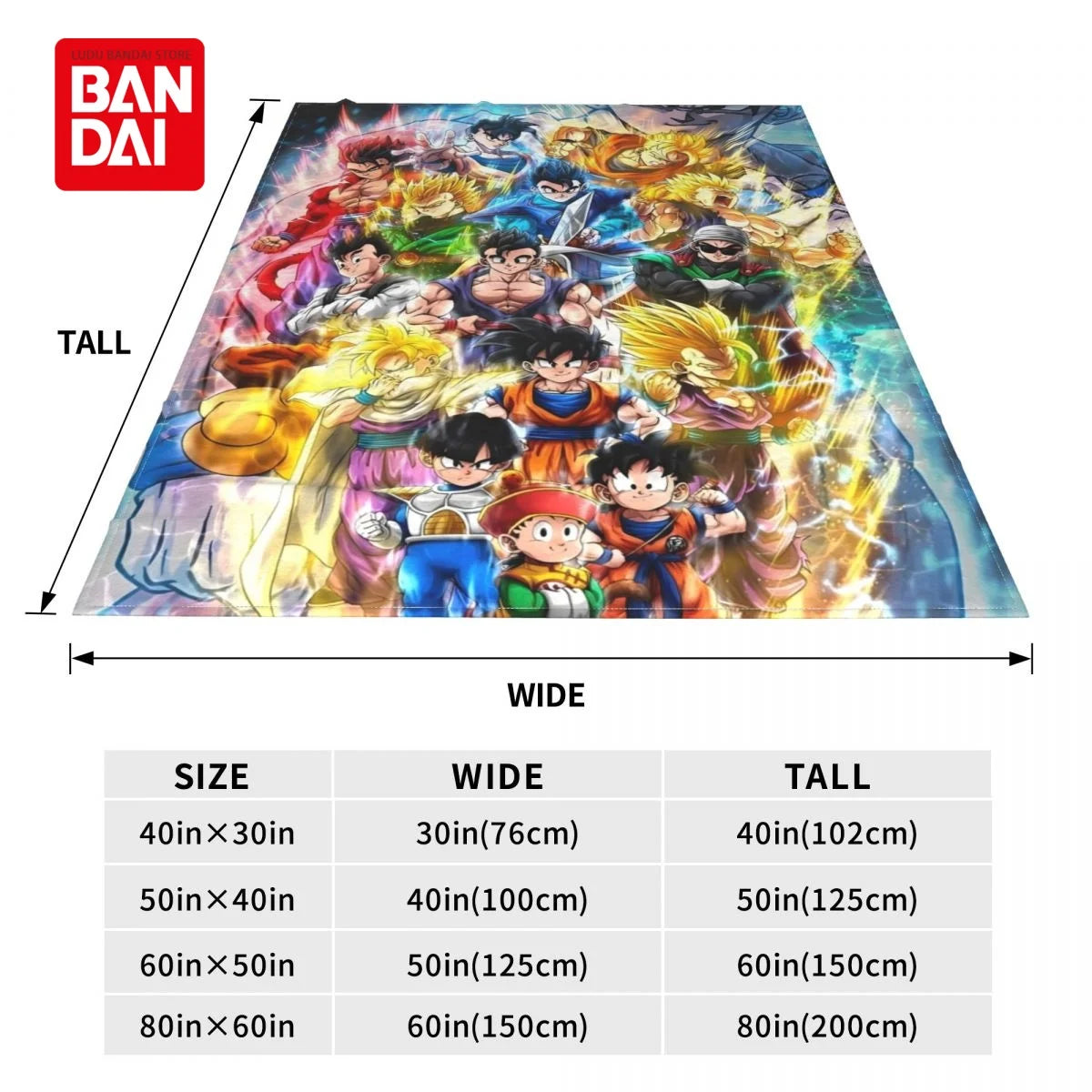 Bandai Japan Anime Dragonball Z Goku Throw Blankets on Bed Sofa Air Condition Sleeping Cover Bedding Throws Bedsheet For Kids