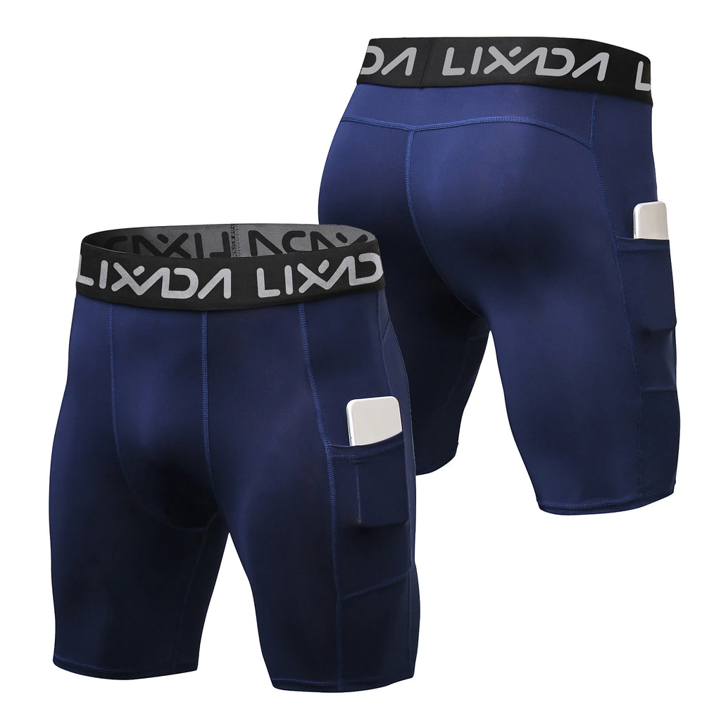 Lixada 3 Pack Men Sports Shorts Active Workout Underwear with Pocket