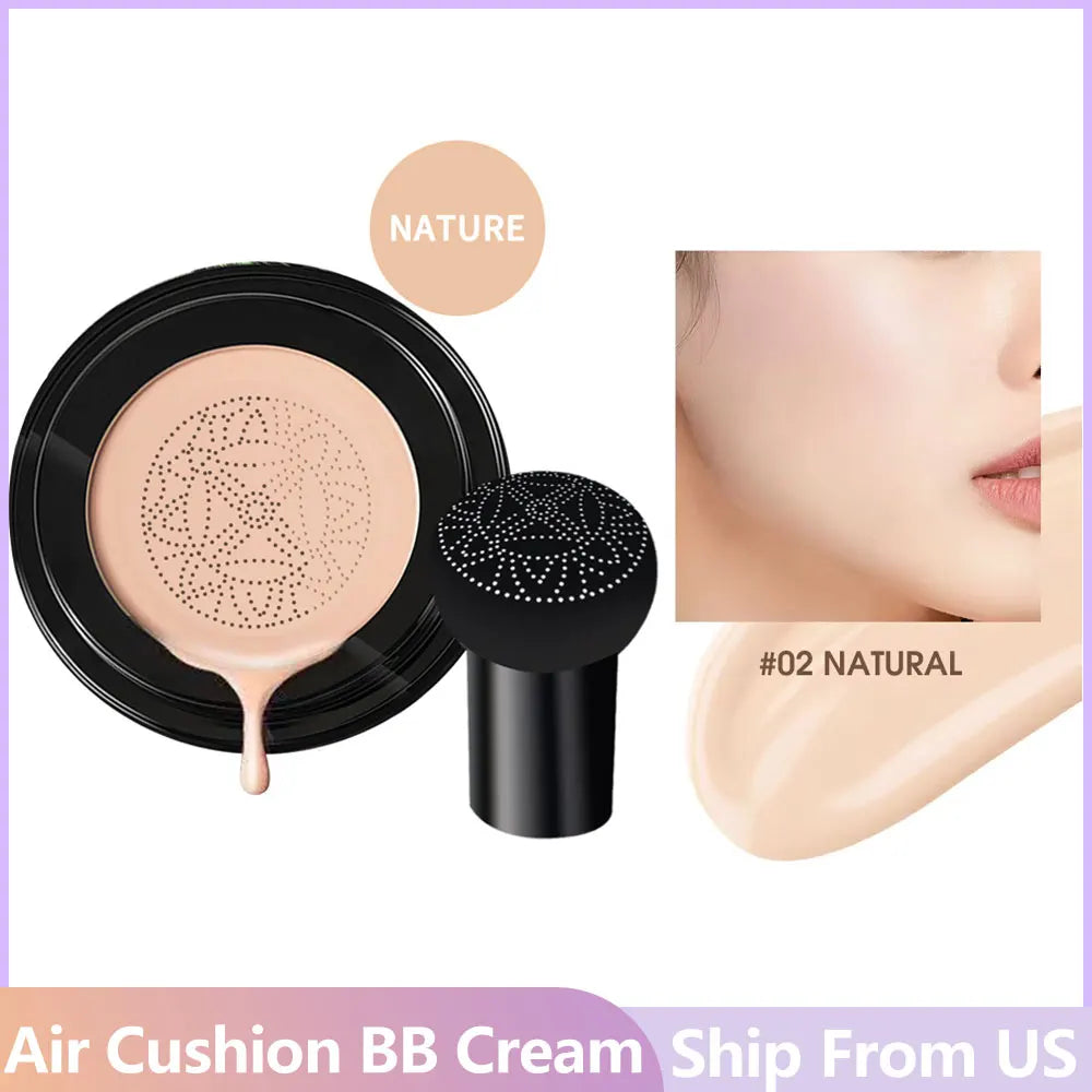 3color Air Cushion BB Cream Fuller Coverage Waterproof Long-lasting No Creasing Concealer Air Cushion Female Makeup Products