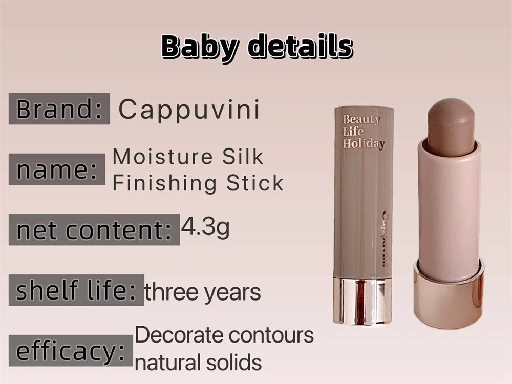 Moisturizing Matte Concealer Contour Stick Smooth Lasting 3D Nose Shadow Waterproof Face Highlight Brighten Contour Makeup