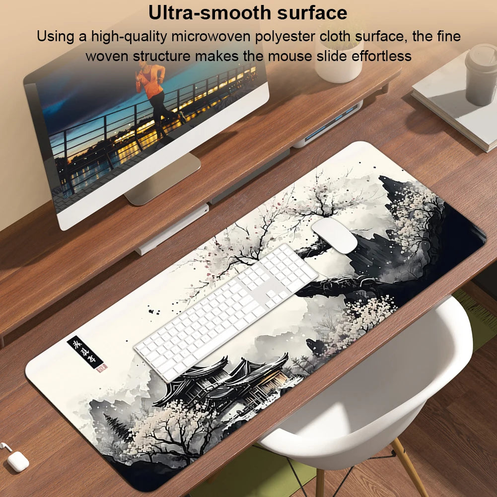 Large Gaming Mouse Pad Mouse Mat Keyboard Mat Non-Slip Rubber Base Desk Mat for Keyboard and Mouse PC Computer Game Accessories