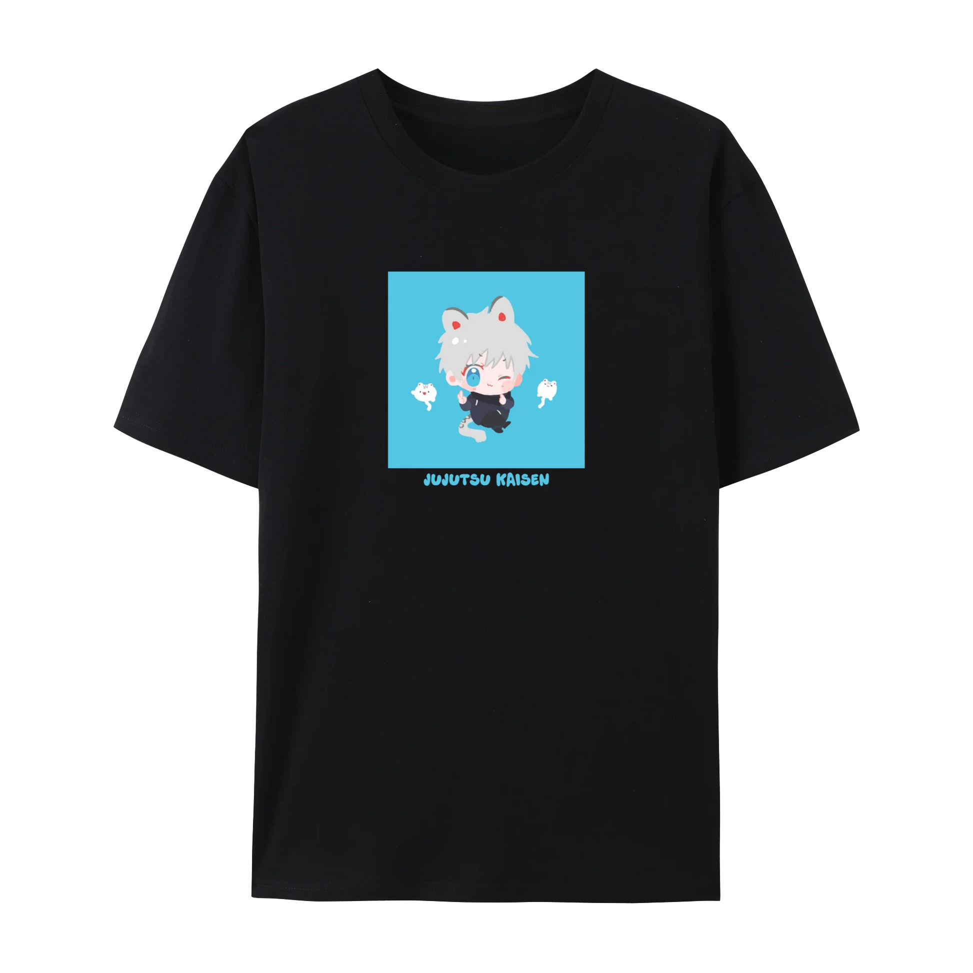 Jujutsu Anime Kaisen JJK's Characters Graphic Cotton T-Shirt,Japanese Anime Unisex Short Sleeve Crewneck Shirt