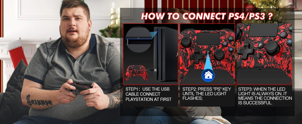 For PS5 Console Wireless Controller Supports BLACK MYTH WUKONG W/ Turbo Dual Vibration Gamepad For Steam/PC Game Remote Control