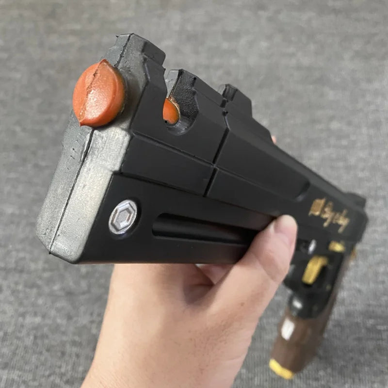 15.7in/40cm Ebony Ivory Gun Katana Devil May Cry 4 Sabre Ninja Sword Cosplay Prop Real Size Japanese Gun Katana Samurai Sword