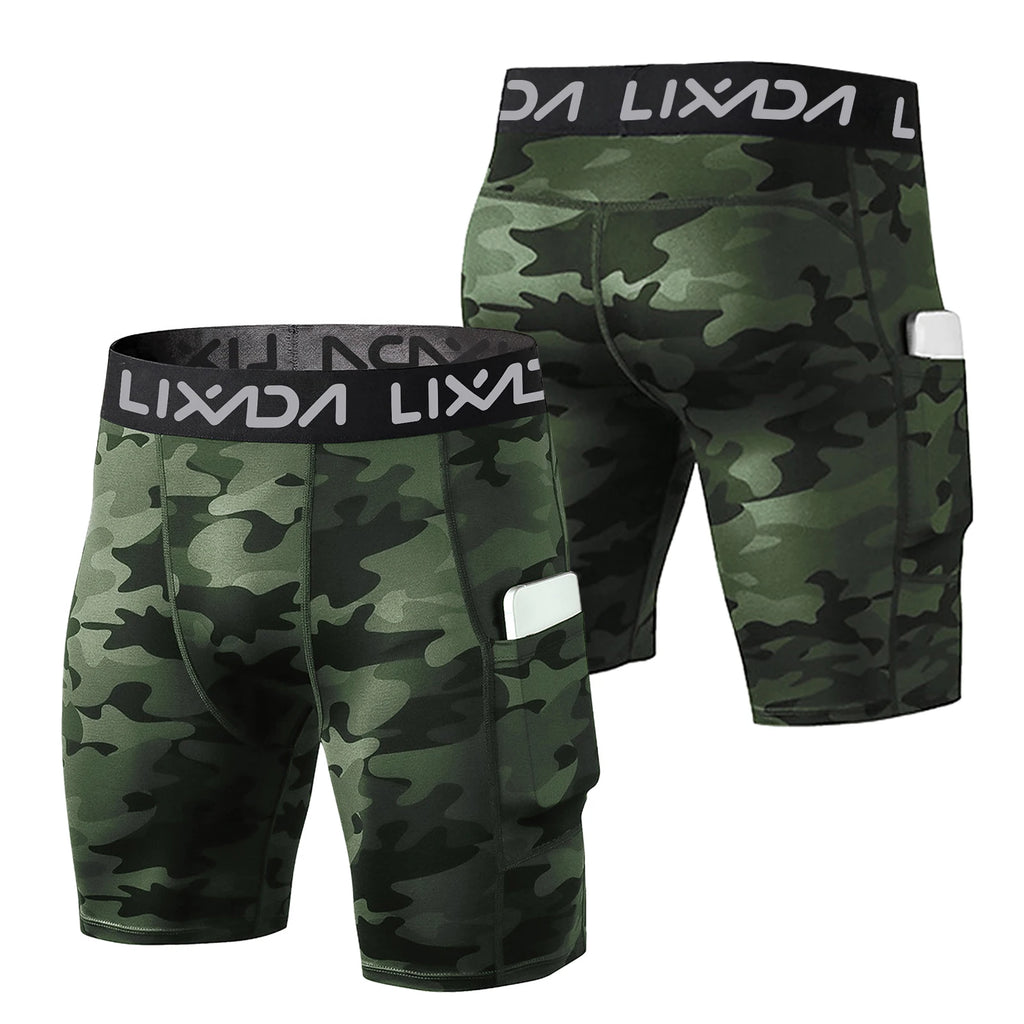 Lixada 3 Pack Men Sports Shorts Active Workout Underwear with Pocket