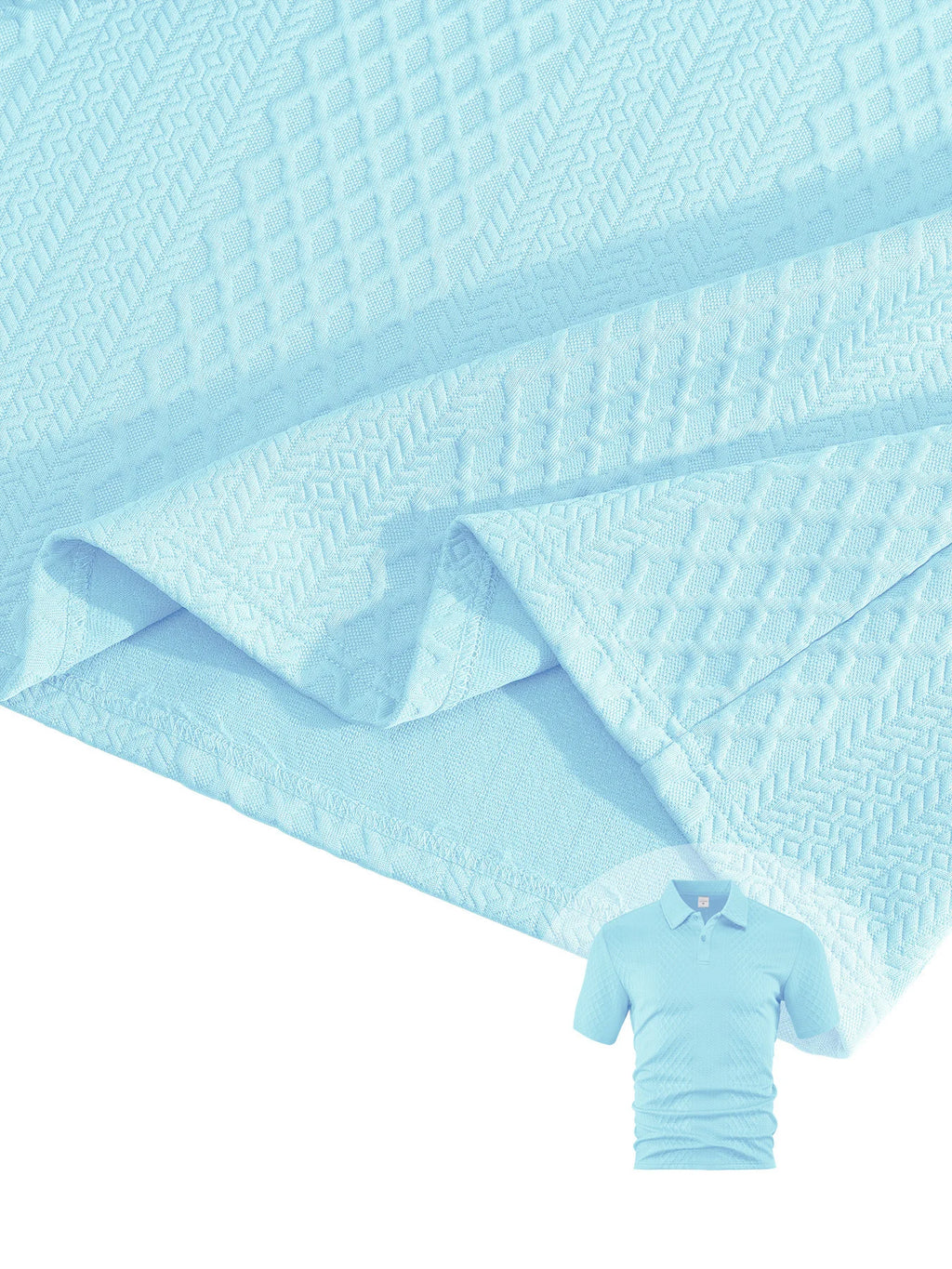 2025 Summer New Men's Casual Sportswear Polo Shirt With A Lapel, Men's Short-sleeved Shirt And Shorts, Jacquard Texture Suit