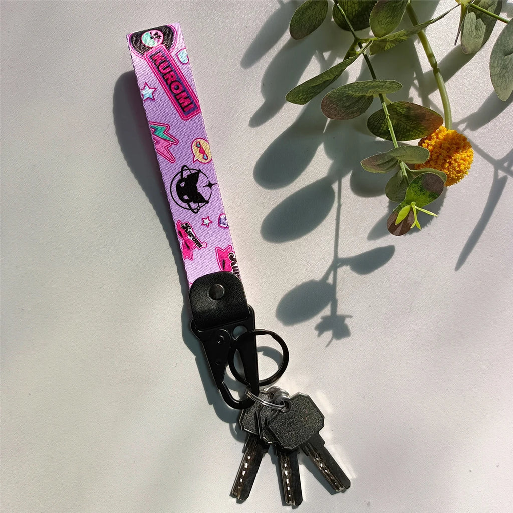 Anime Cool Figures Eagle Beak Keychain Short Lanyards Used in Phone Rope Badge Holder USB Pendant Portable Key Lanyard