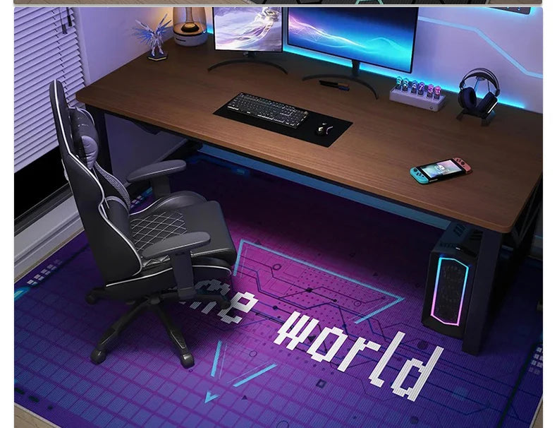 Gaming Mats Bedroom Rug Gamer Carpet Non-slip Wear-resistant Living Room Floor Mat American Laser Light Large Size Study Rug 양탄자