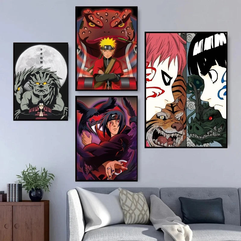 Japanese Anime Naruto Uchiha Itachi HD Poster Decorative Painting Canvas Painting Home Living Room Wall Decoration Holiday Gift