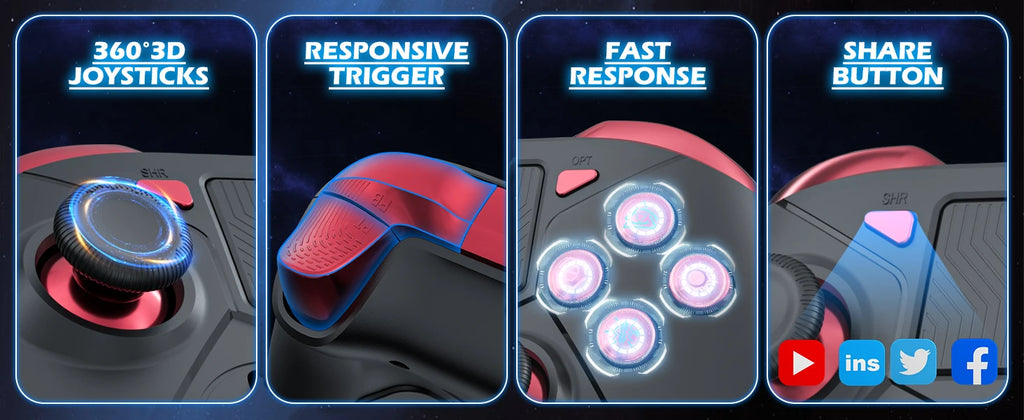 For PS5 Console Wireless Controller Supports BLACK MYTH WUKONG W/ Turbo Dual Vibration Gamepad For Steam/PC Game Remote Control