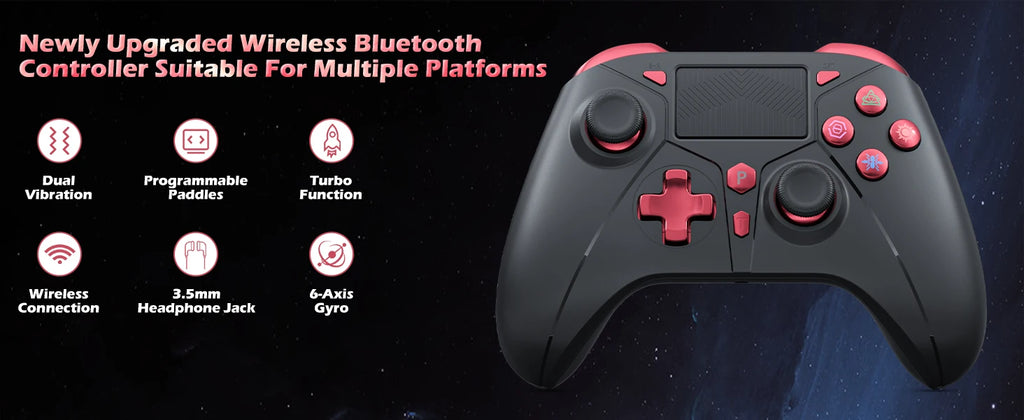 For PS5 Console Wireless Controller Supports BLACK MYTH WUKONG W/ Turbo Dual Vibration Gamepad For Steam/PC Game Remote Control