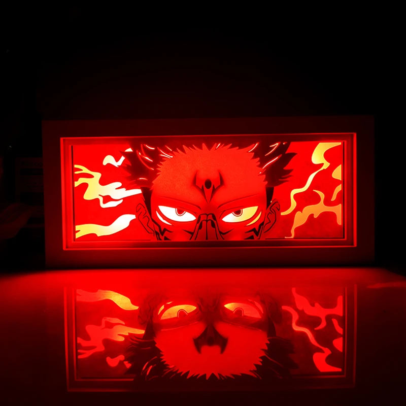 Anime Series Color Paper-Cut Light Remote Control Color Atmosphere Party Decoration Night Light