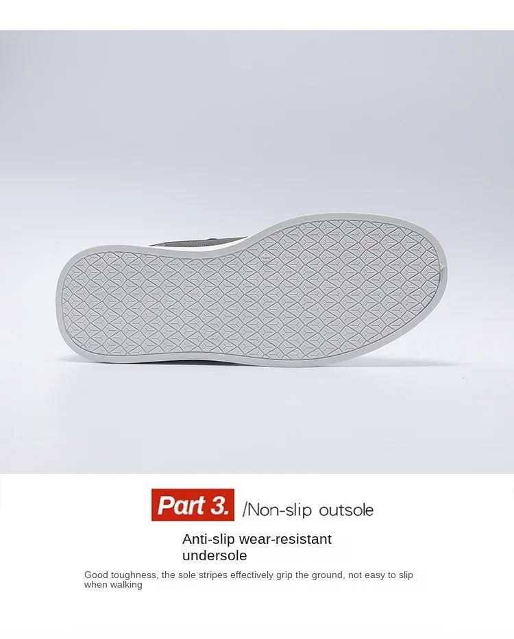 Oulylan Anti-slip Ventilate Leather Board Shoes Trendy Male Outdoor Sports Footwear Spring Comfortable Casual Versatile Sneakers