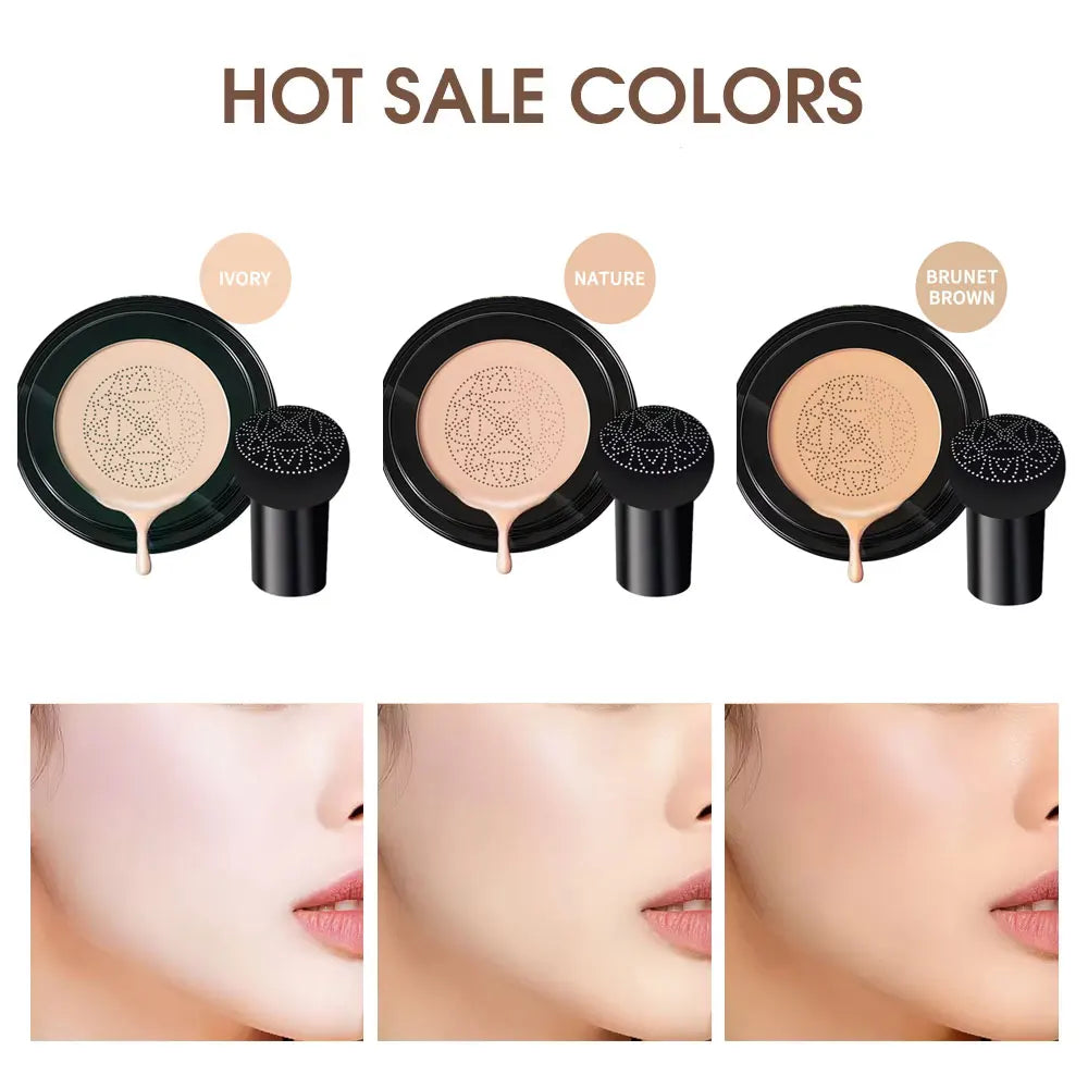 3color Air Cushion BB Cream Fuller Coverage Waterproof Long-lasting No Creasing Concealer Air Cushion Female Makeup Products