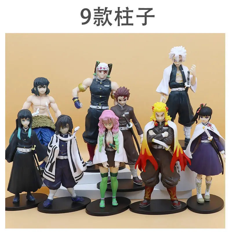 Demon Slayer doll Kamado Tanjirou Nezuko Action Figures Model Toys Zenitsu Figurine Inosuke Kimetsu No Yaiba Figura kids gift
