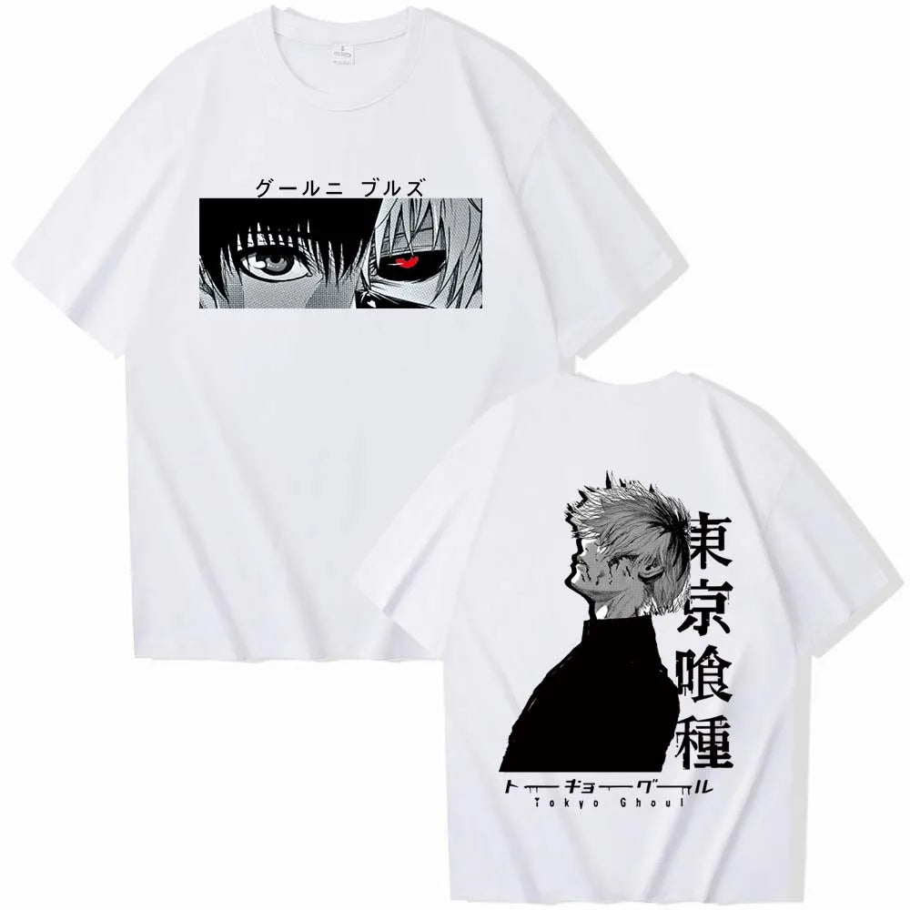 Anime Tokyo Ghoul T-Shirts Man Women Summer Casual O-Neck Short Sleeve Shirts Fans Gift