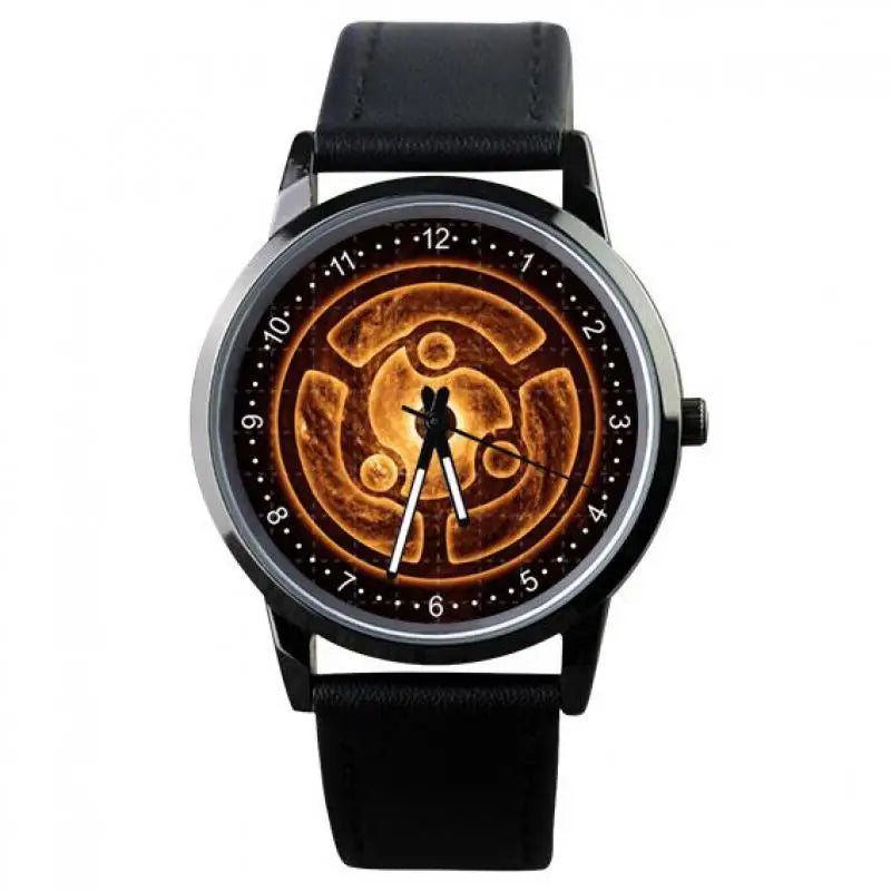 Naruto Watch Men's Electronic Watch Casual Leather Strap Waterproof Watch Animation Uzumaki Naruto Sharingan Holiday Gift Watch