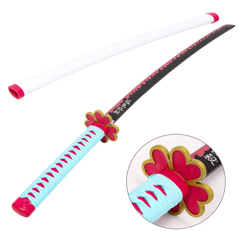 Demon Slayer Weapon Kamado Tanjirou Nichirin Blade 103cm Anime Peripheral Wood Sword Model Cosplay Weapon Katana Gifts Toys Boys
