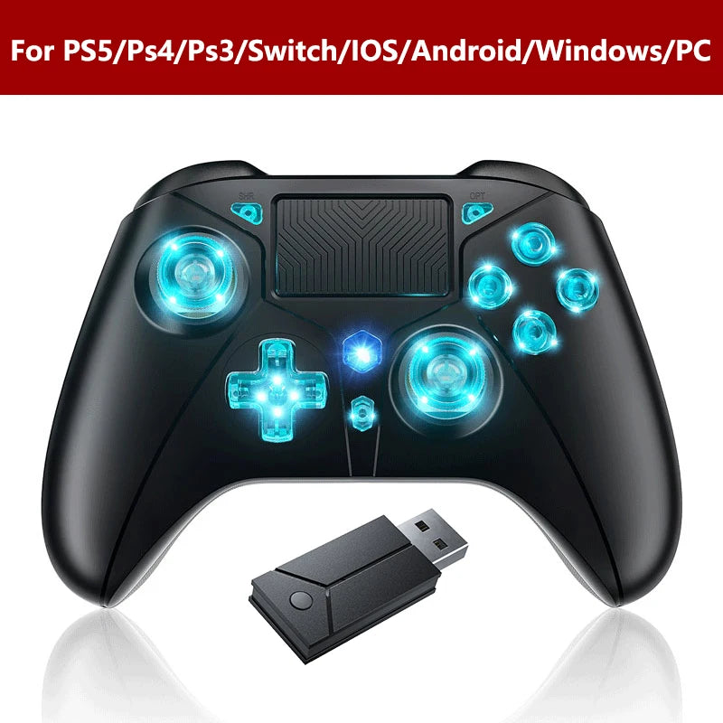 For PS5 Console Wireless Controller Supports BLACK MYTH WUKONG W/ Turbo Dual Vibration Gamepad For Steam/PC Game Remote Control