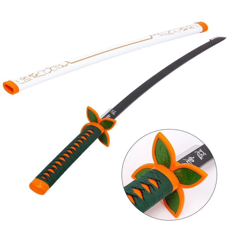 Demon Slayer Weapon Kamado Tanjirou Nichirin Blade 103cm Anime Peripheral Wood Sword Model Cosplay Weapon Katana Gifts Toys Boys