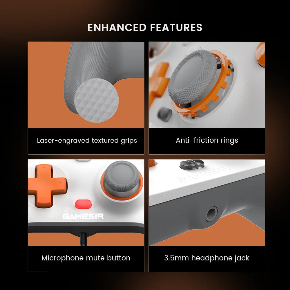 GameSir T7 Xbox Gaming Controller Wired Gamepad for Xbox Series X, Xbox Series S, Xbox One, with Hall Effect Joystick Trigger